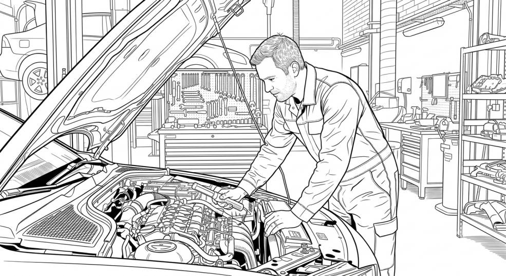 Lawson Car Care technician at work